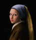 Elise  la perle,  en homage au grand Vermeer!!!