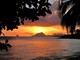 Coucher de soleil sur l'Anse Figuier (Martinique)