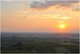 coucher de soleil sur le vignoble jurassien