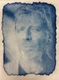 Cyanotype autoportrait on Japanese washi paper