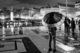 Soirée pluvieuse au Trocadéro.