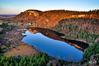 Jura, lac de Bonlieu en automne