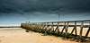 Une plage en Normandie avant l'orage